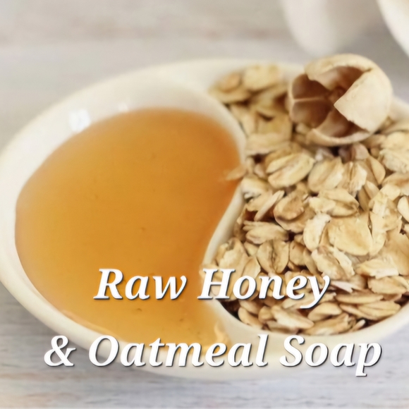 LAST 1❤️Raw Honey Oatmeal Shea Butter Soap 4oz. - Picture 12 of 12